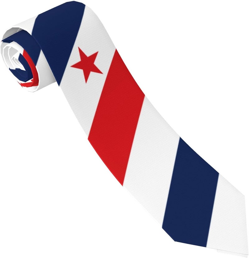 AKMCBSH National Flags Tie Comfortable Soft Novelty Necktie Unisex for Weddings Party Birthday Gift - Image 1